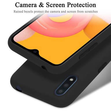 Samsung Galaxy A01 silikondeksel case (svart)