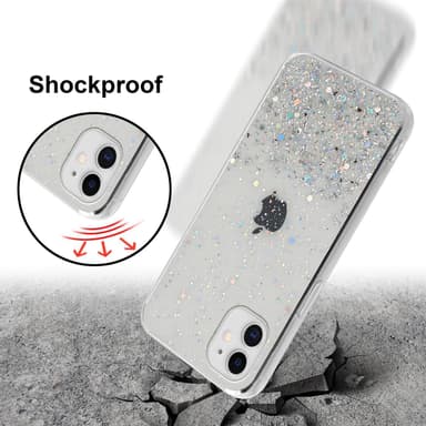 iPhone 11 PRO MAX Silikondeksel Glitter (gjennomsiktig)