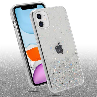 iPhone 11 PRO MAX Silikondeksel Glitter (gjennomsiktig)