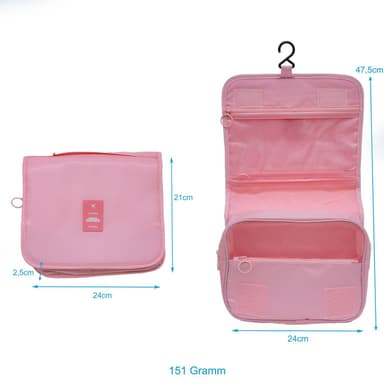 Kosmetikkveske Toalettveske Sminkeveske Make Up (rosa)