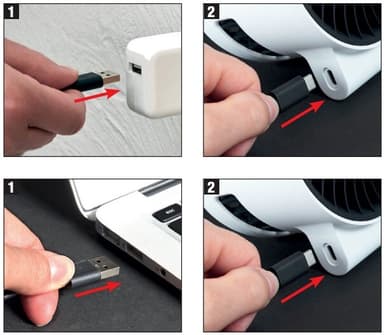 Boneco F50 Vifte med USB strømforsyning