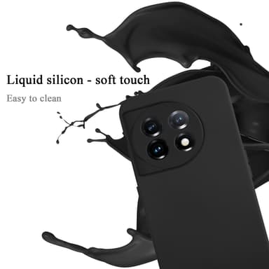 OnePlus 11 5G silikondeksel case (Svart)