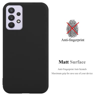 Deksel Samsung Galaxy A33 5G Silikon cover (svart)