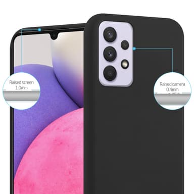 Deksel Samsung Galaxy A33 5G Silikon cover (svart)