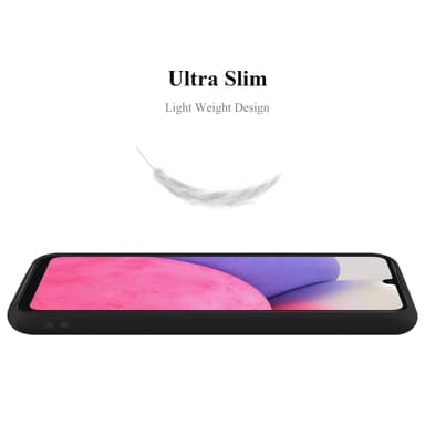 Deksel Samsung Galaxy A33 5G Silikon cover (svart)