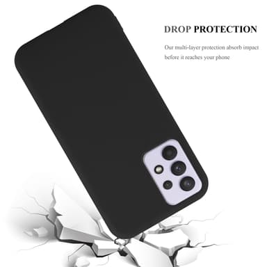 Deksel Samsung Galaxy A33 5G Silikon cover (svart)