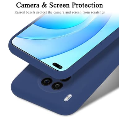 Honor 50 LITE silikondeksel case (blå)