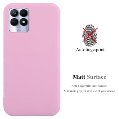 Deksel Realme 8i / Narzo 50 4G Silikon cover (rosa)
