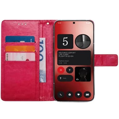 Lommebokdeksel 3-kort Nothing Phone 2a Plus - Rosa