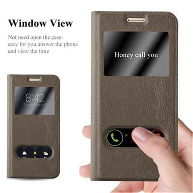 Samsung Galaxy S7 lommebokdeksel cover (brun)