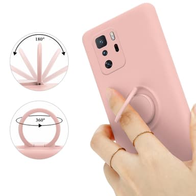 Deksel Xiaomi POCO X3 GT Ring Case (rosa)