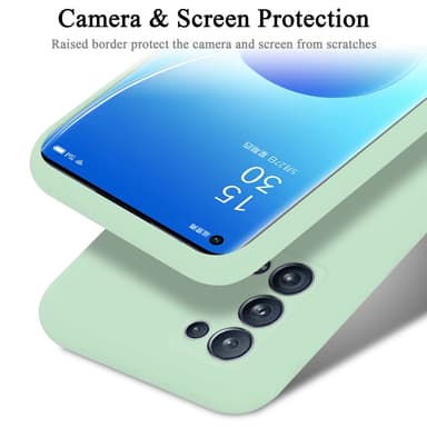 Oppo Reno6 PRO 5G silikondeksel case (grønn)
