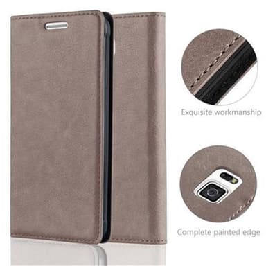 Samsung Galaxy ALPHA lommebokdeksel case (brun)