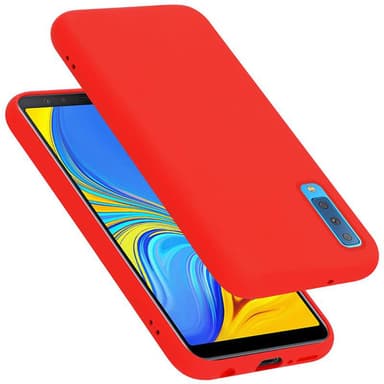 Samsung Galaxy A7 2018 silikondeksel case (rød)