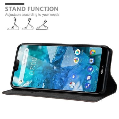 lommebokdeksel Nokia 7.1 case (brun)