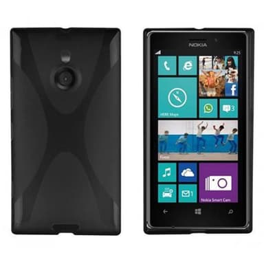 Nokia Lumia 925 Deksel Case Cover (svart)