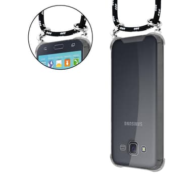 Samsung Galaxy J5 2015 Deksel med Halskjede (svart)
