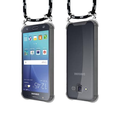 Samsung Galaxy J5 2015 Deksel med Halskjede (svart)