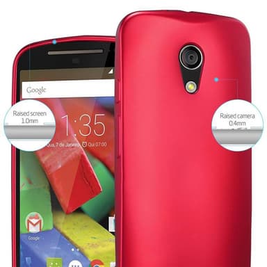 Deksel Motorola MOTO G2 Case Cover (rød)