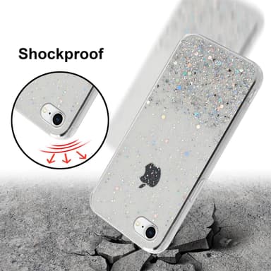 iPhone 7 / 7S / 8 / SE 2020 Silikondeksel Glitter