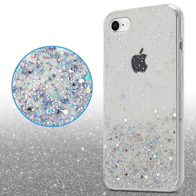 iPhone 7 / 7S / 8 / SE 2020 Silikondeksel Glitter