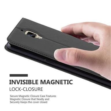 OnePlus 3 / 3T lommebokdeksel cover (svart)