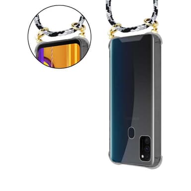 Samsung Galaxy M21 / M30s Deksel med Halskjede (grå)