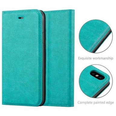lommebokdeksel iPhone X / XS case (turkis)