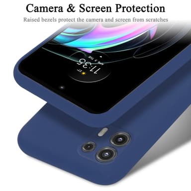 Motorola EDGE 20 LITE / FUSION silikondeksel case (blå)