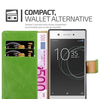 Sony Xperia XA1 lommebokdeksel etui (grønn)