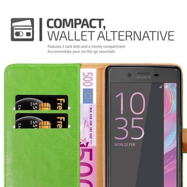 Sony Xperia X lommebokdeksel etui (grønn)