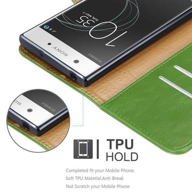 Sony Xperia XA1 lommebokdeksel etui (grønn)