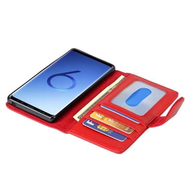Samsung Galaxy S9 lommebokdeksel case (rød)