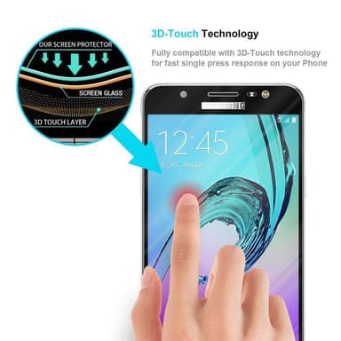 Samsung Galaxy J7 2016 Skjermbeskytter Skärmskydd