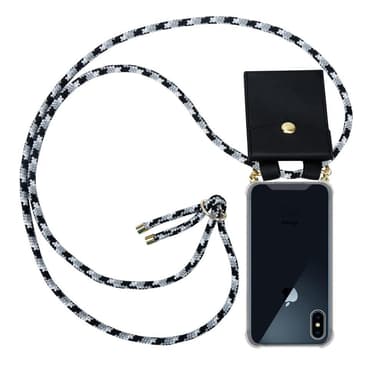 iPhone X / XS Deksel med Halskjede (grå)