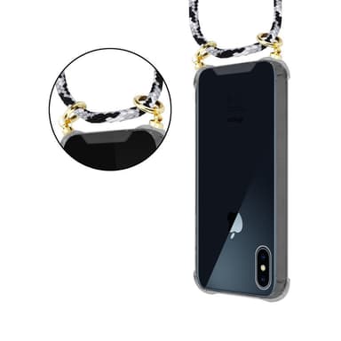 iPhone X / XS Deksel med Halskjede (grå)