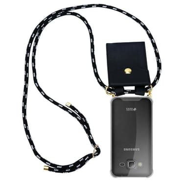 Samsung Galaxy J3 2016 Deksel med Halskjede (svart)
