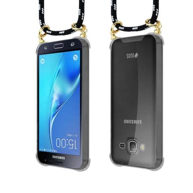 Samsung Galaxy J3 2016 Deksel med Halskjede (svart)