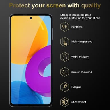 Samsung Galaxy M52 5G 3x Skjermbeskytter Skärmskydd