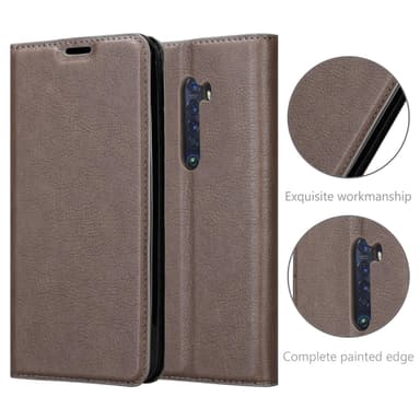 Oppo Reno2 lommebokdeksel case (brun)