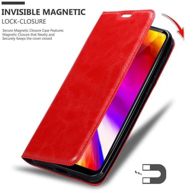 lommebokdeksel LG G7 ThinQ / FIT / ONE case (rød)