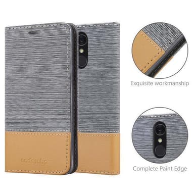 LG Q7 / Q7a / Q7+ lommebokdeksel etui (grå)