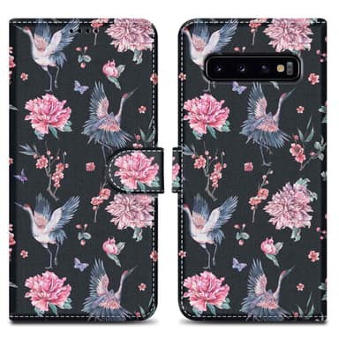 Samsung Galaxy S10 4G lommebokdeksel etui (svart)