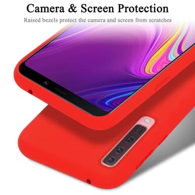 Samsung Galaxy A9 2018 silikondeksel case (rød)