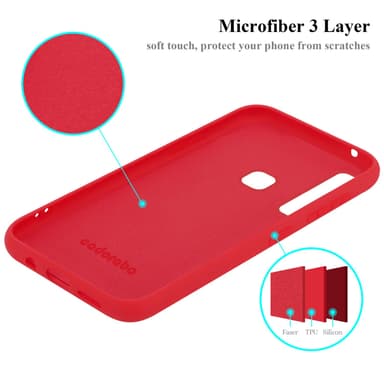 Samsung Galaxy A9 2018 silikondeksel case (rød)