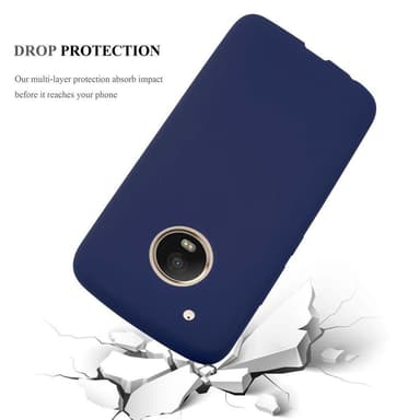 Deksel Motorola MOTO G5 PLUS Silikon cover (blå)