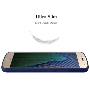 Deksel Motorola MOTO G5 PLUS Silikon cover (blå)