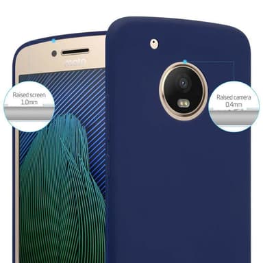 Deksel Motorola MOTO G5 PLUS Silikon cover (blå)