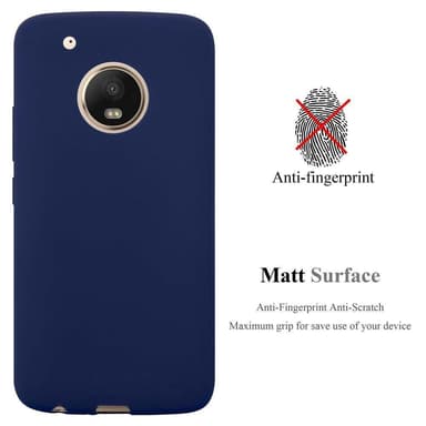 Deksel Motorola MOTO G5 PLUS Silikon cover (blå)