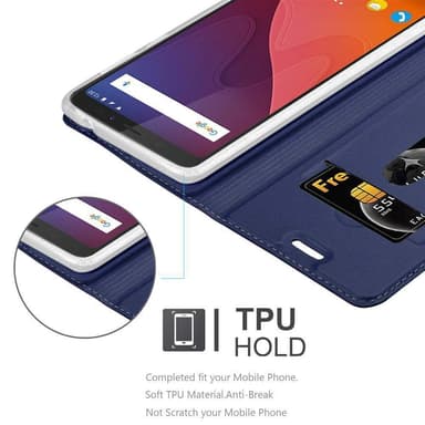 WIKO VIEW XL lommebokdeksel etui (blå)